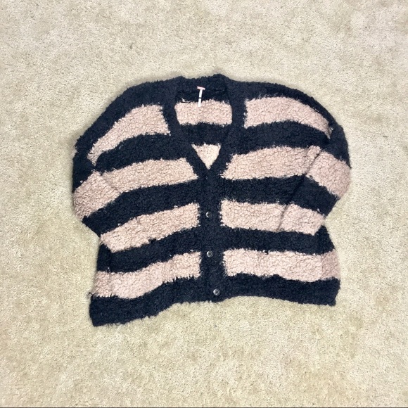 COPY - Free People Marshmallow Striped Fuzzy Cardigan - Picture 5 of 8